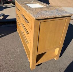 49" SOLID WOOD BATHROOM VANITY NEW