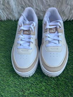 Puma Low-Top Sneakers White and Tan