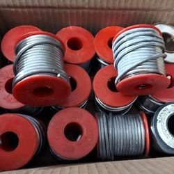 Lead Solder Spools - 13 lbs total