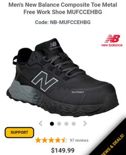 New Balance composite toe