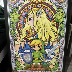 Framed Zelda Picture 