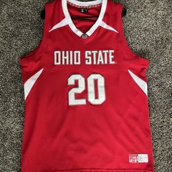 MENS OHIO STATE OSU BUCKEYES #20 BASKETBALL JERSEY SIZE XL