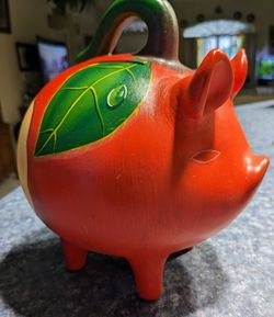 Vintage Talavera Mexican Pottery Piggy Bank