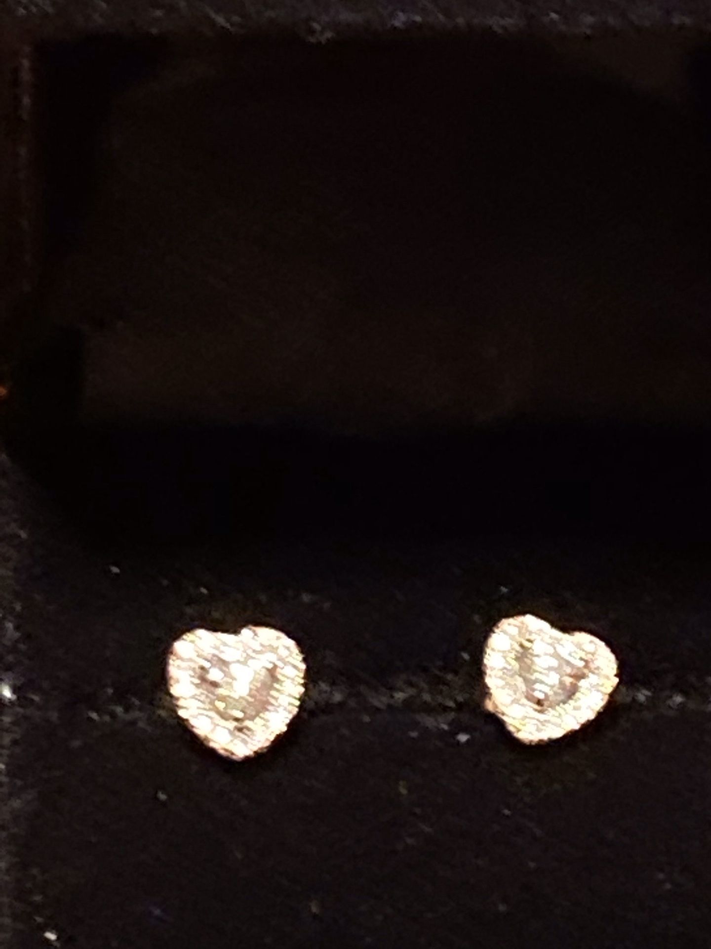 Diamond Heart Shape 14 Karat White Gold Earrings