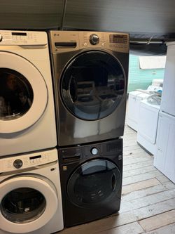 LG Front Load Washer Dryer Stackable Set
