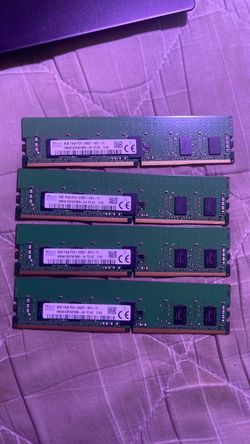 8GB 1Rx8 PC4-2400T-RD1-11 X4 Ram