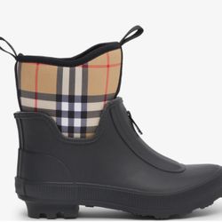 Burberry Flinton Check Rain Boot- Women’s 10