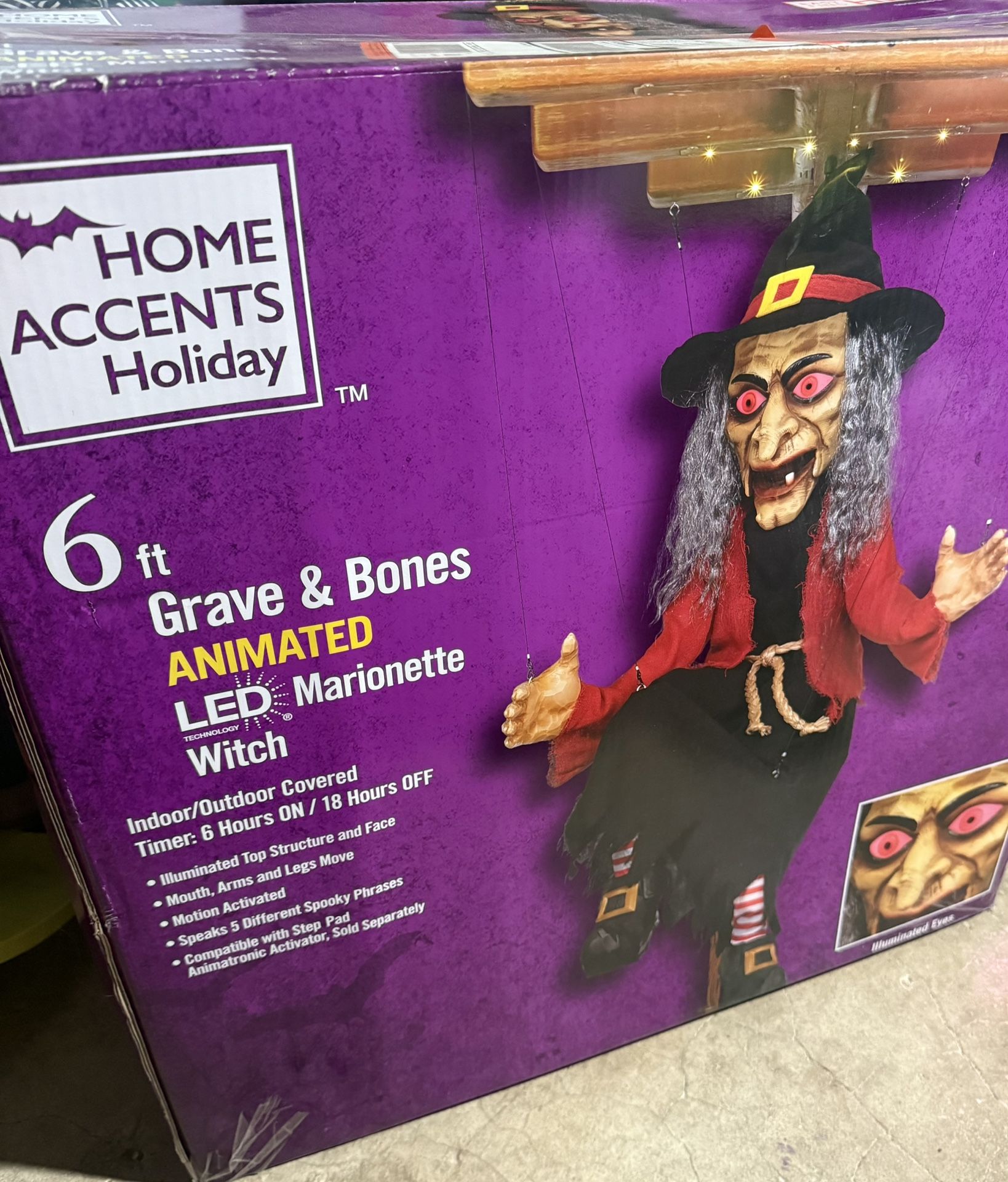 Home Depot Halloween Marionette Witch Animatronic