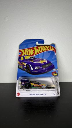 2021 Hot Wheels Funny Car Ford Mustang NHRA Drag Strip HW Purple 140