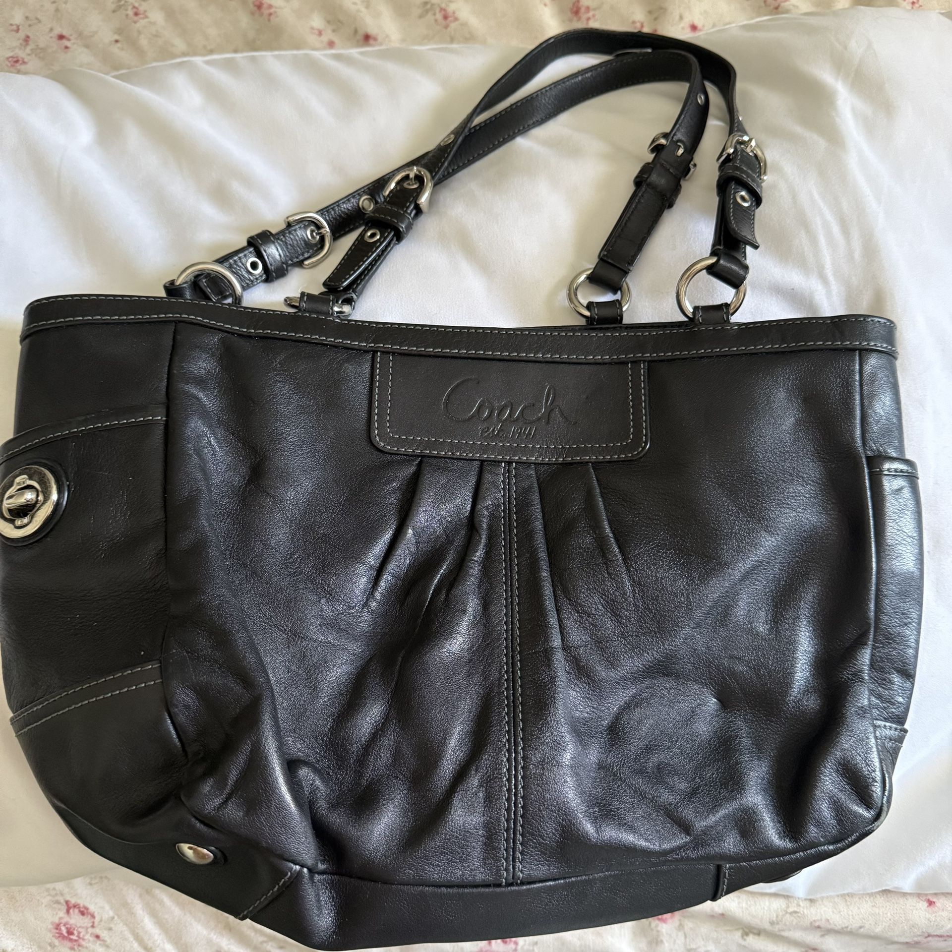 Vintage Black Coach Bag