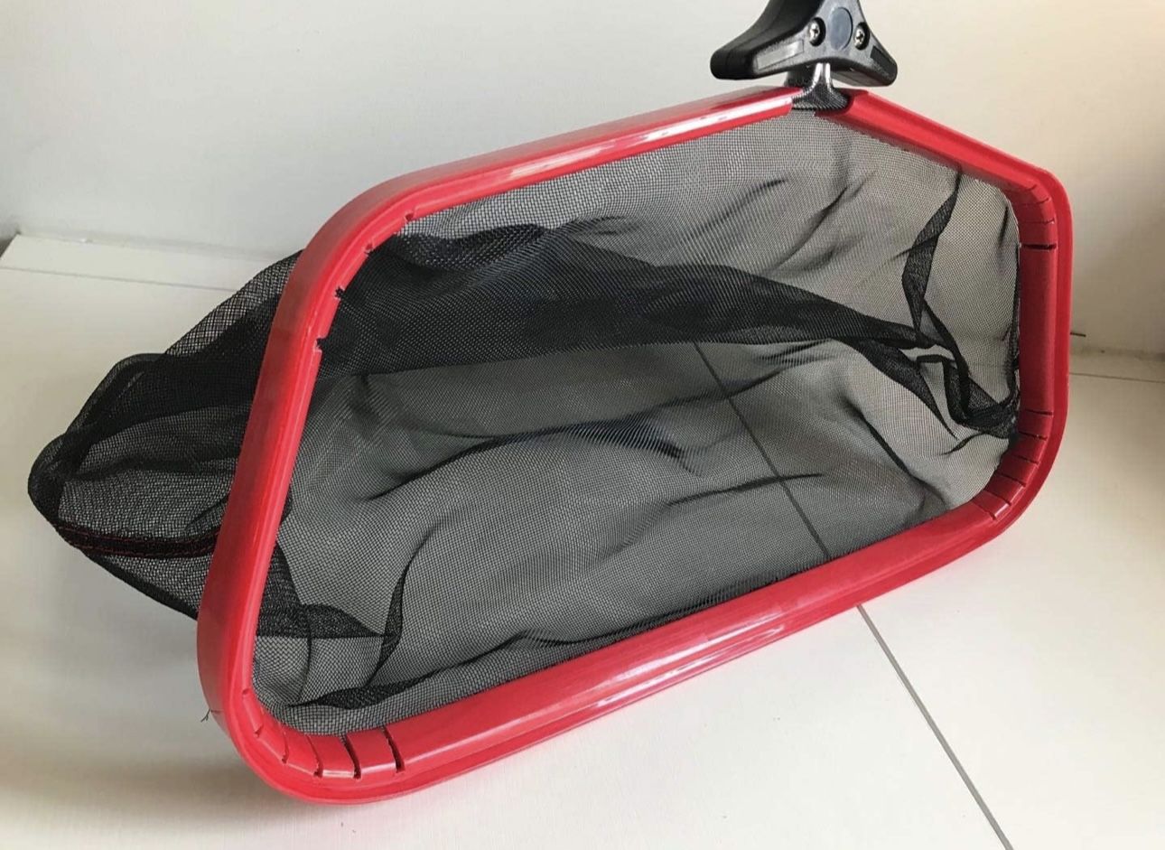 Pool Skimmer Net Leaf Rake with Durable 19” Fine Mesh Deep Bag, 19.7” Wide Inner Aluminum Frame, Pond Skimmer Net Cleaning Kit for Above Ground Swimmi