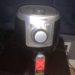 Black Mini Air Fryer And Rice Cooker 
