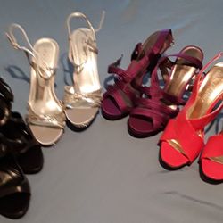 4 Pair Never Worn High Heels Size 7