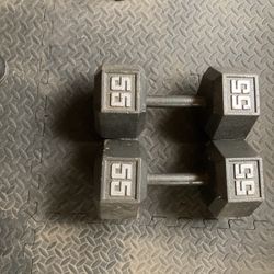 55 Pound D/bells $120