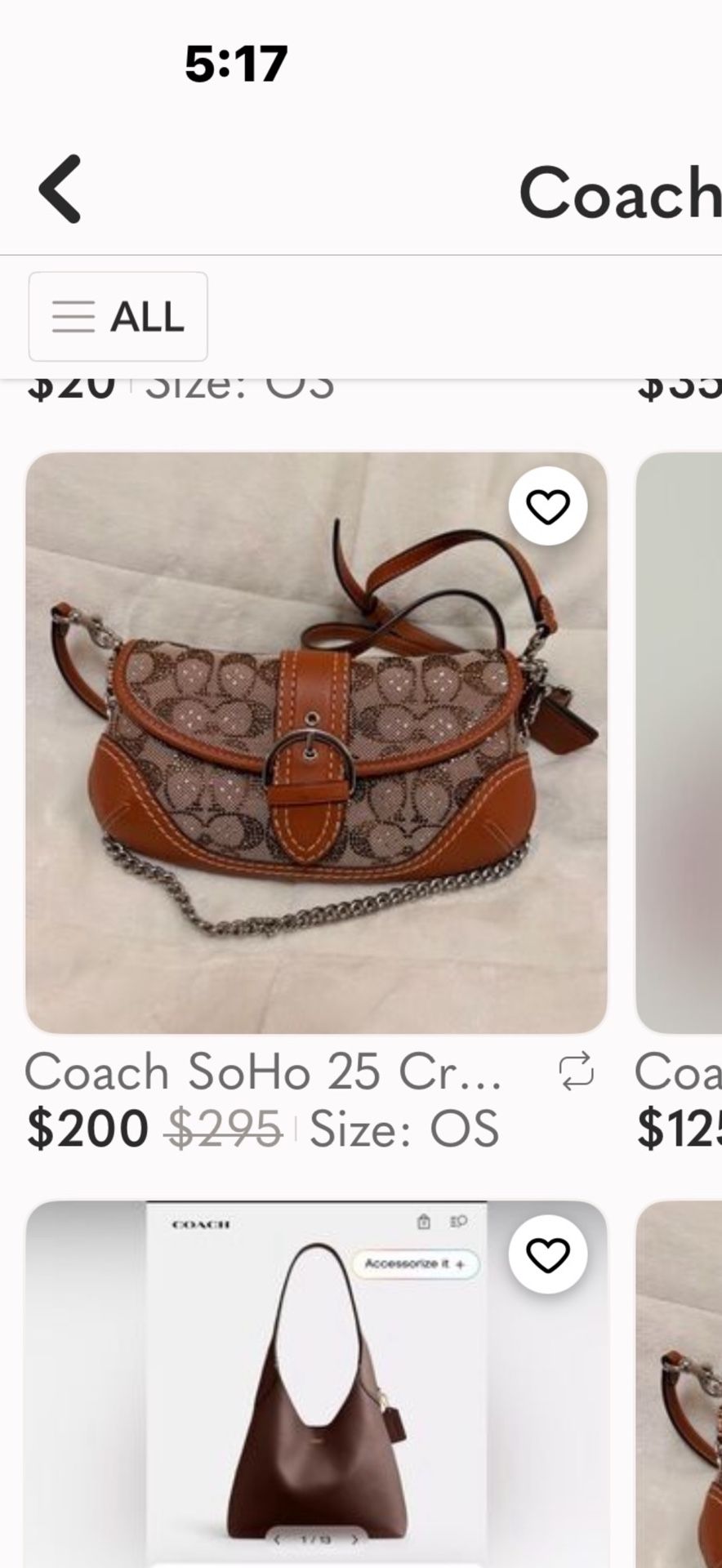 WANTED Coach Soho 25 