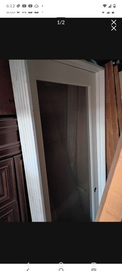 32x80 interior frozen glass door prehung left hand
