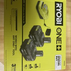 Ryobi (2) 4 ah batteries and charger new $100 