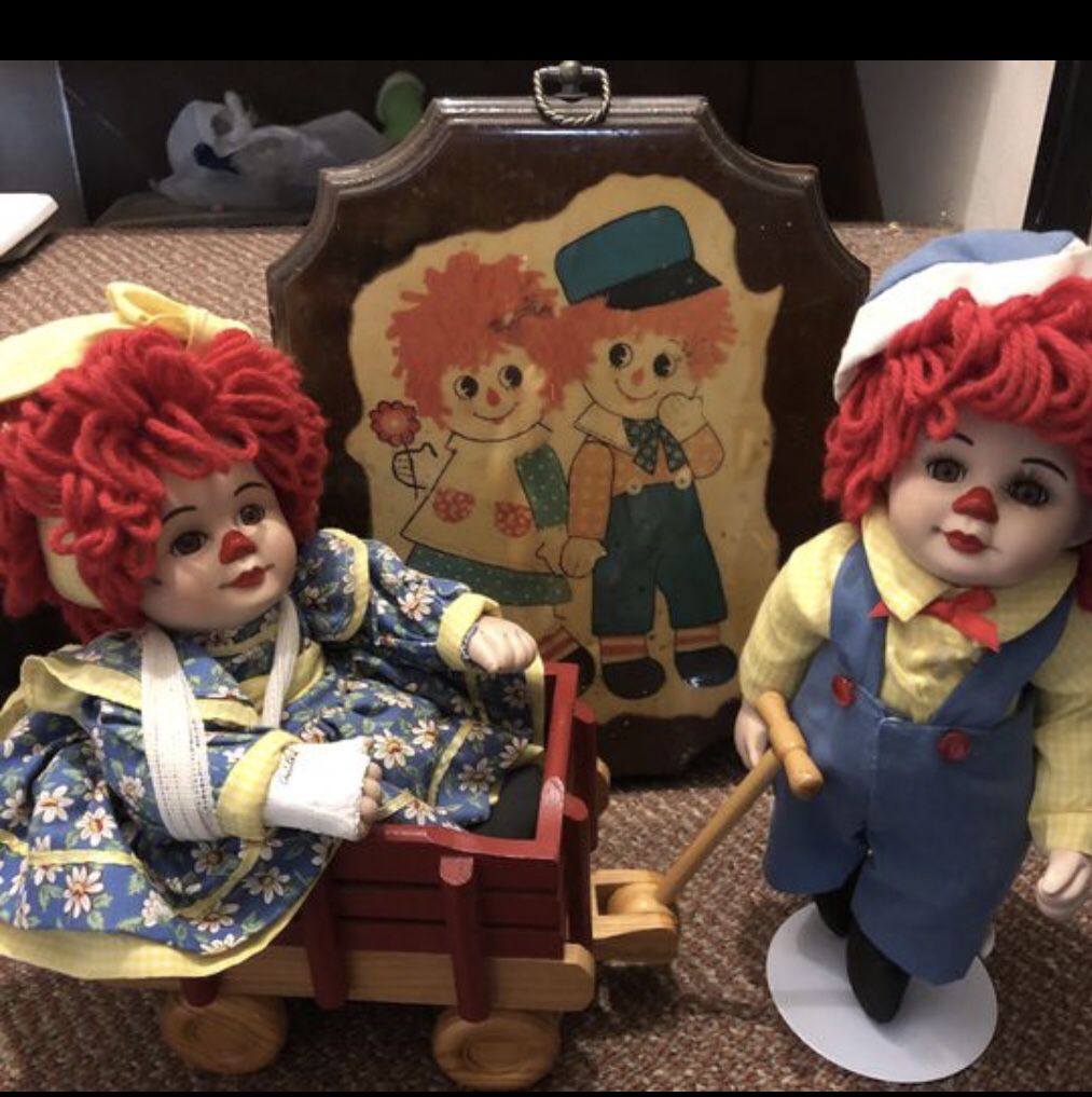10 inches raggedy an Ann collection collectibles $40