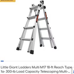 Little Giant Ladder 18ft 300lb Load Capacity 