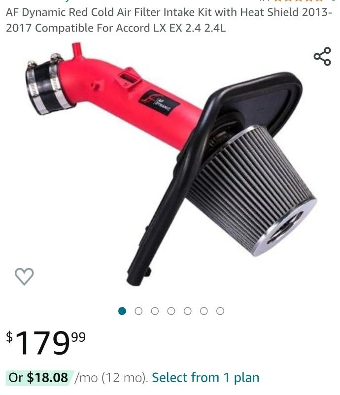 Honda 9th Generation Cold Air intake(AF Dynamics) for Sale in South