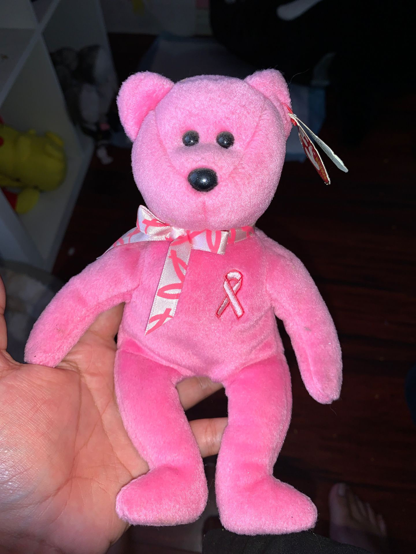 Ty pink cancer awareness bear