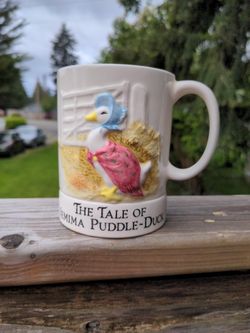 Schmid Jemima Puddle-Duck Musical Mug 1985 Beatrix Potter Twinkle Little Star