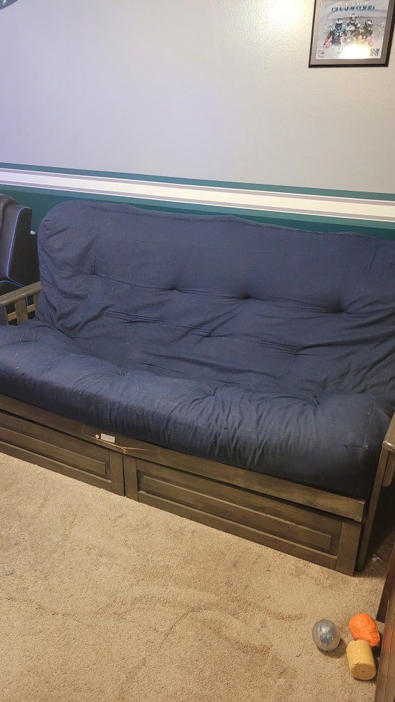 Full Futon Bed With Storage