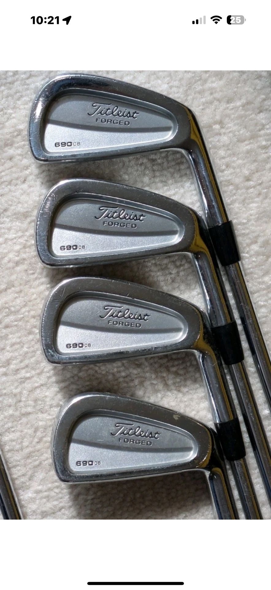 Titleist 690 Cavity Back Forged Iron Set 3-PW! Great Shape, RH, 8 Irons Total!