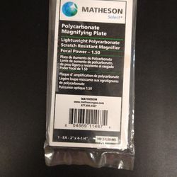 Matheson Polycarbonate Magnifying Plate
