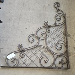 (2) Huge Pair of Wrought Iron Corbel Brackets with Scrolls 40" x 40", $200 each