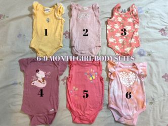 6-9 MONTH GIRL BODYSUITS