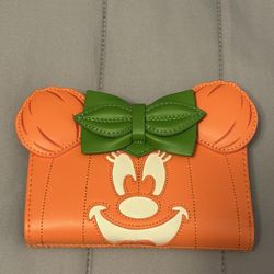 Minnie Mouse Pumpkin Face Wallet 