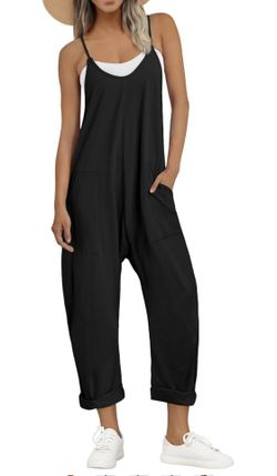 Jumpsuits for Women Casual Summer Outfits Rompers Comfy Beach Vacation Trendy Overalls Jumpers Fashion Clothes  Size: M, L, XL  Brand New 