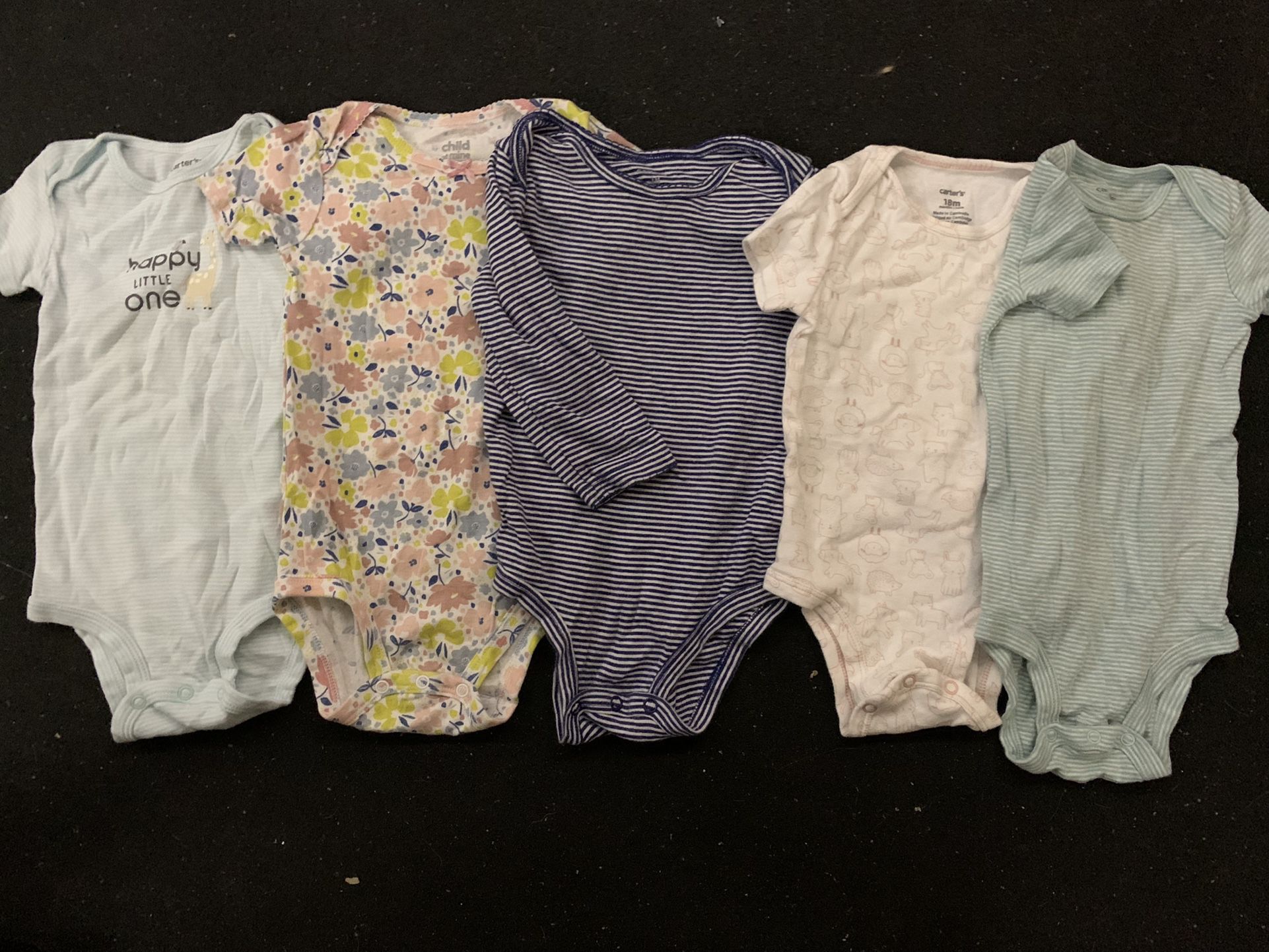 12 Month Baby Girl Clothes Onsies Bundle 