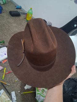 Jw marshall brown fur felt cowboy hat