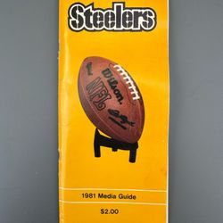 Vintage Pittsburgh Steeler Media Guides 1981,1983, 1986