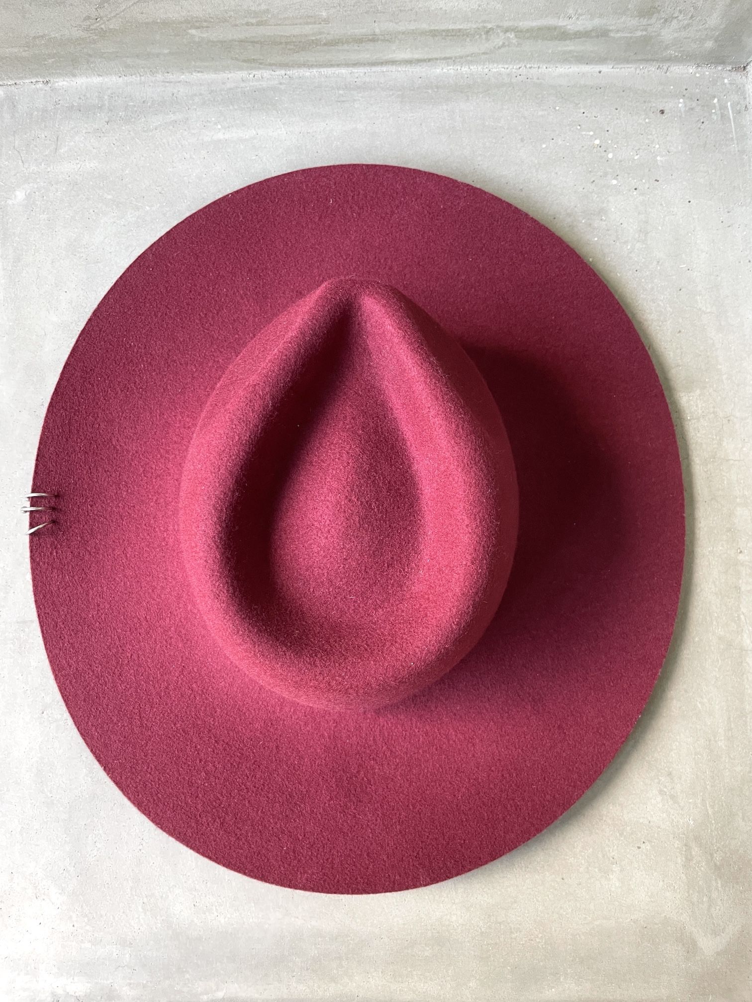 DON Paris “Renton Mirtha” Hat (M) Maroon 3 Silver Piercings Hat (by DON Paris, sz M) main image 3