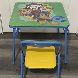 Paw Patrol Table And Chair 