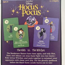 Disney Hocus pocus Tricks And Wicks Card Game Brand New 