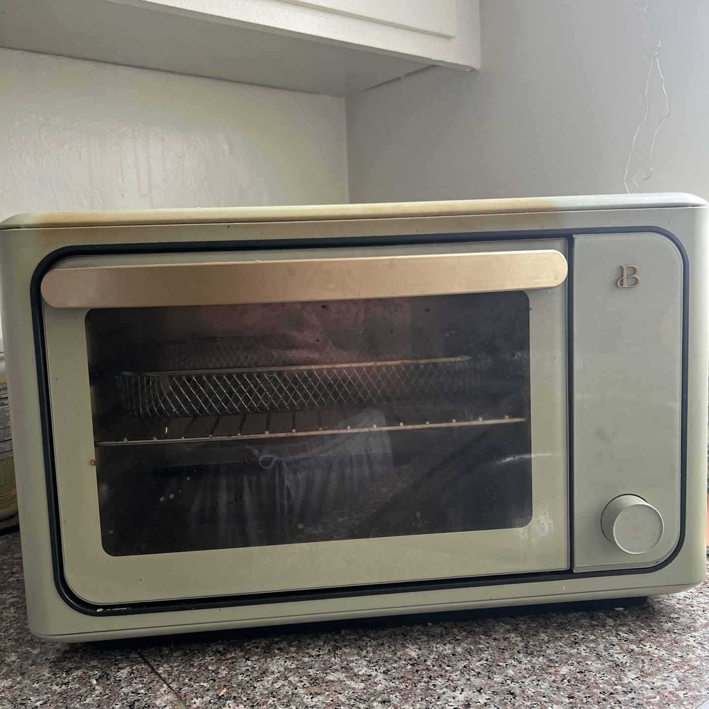 6 Slice Air Fryer Toaster Oven, by Drew Barrymore,Dishwasher Safe