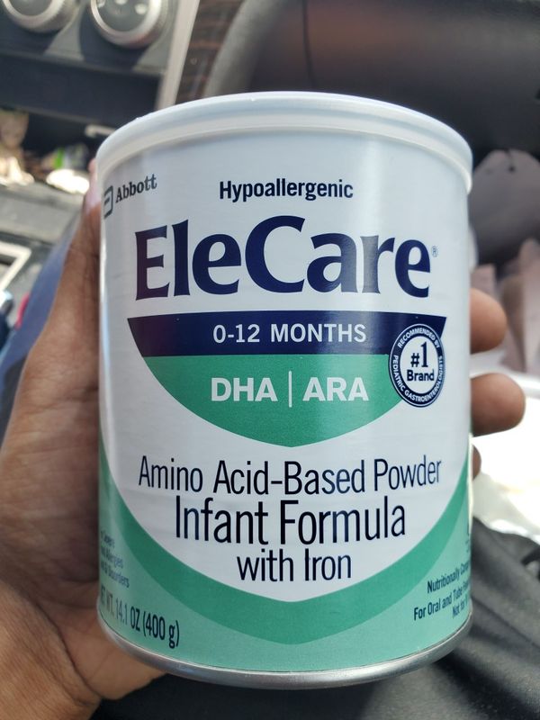 Elecare amino acid based powder infant formula with iron for Sale in