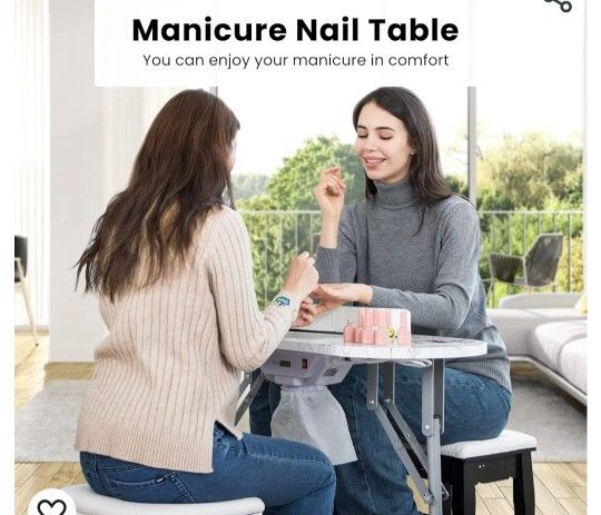 NEW Portable Manicure Nail Table 