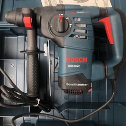 Bosch 8 Amp 1-1/8 in. Corded Variable Speed SDS-Plus Concrete/Masonry Rotary Hammer Drill with Depth Gauge and Carrying Case