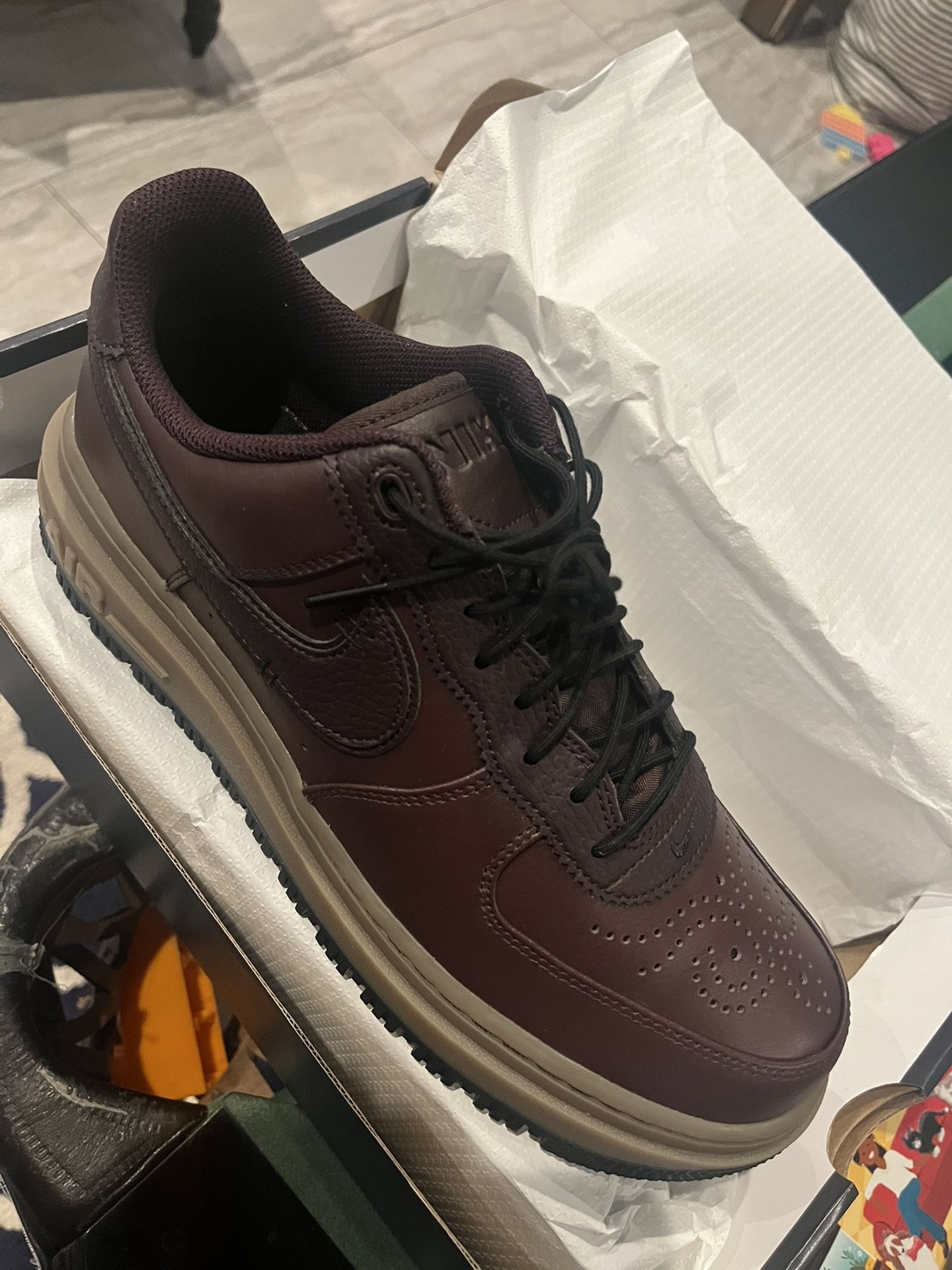 air force 1 brown leather