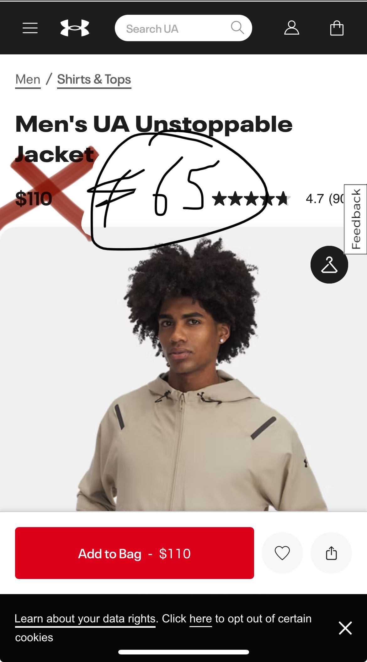 Under Armour Unstoppable Jacket For Men
