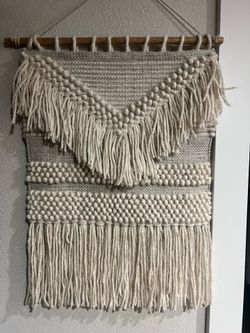 Macrame wall decor piece
