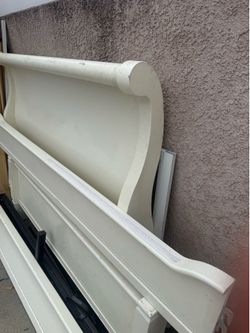 Pottery Barn full bed frame solid wood