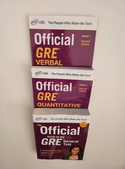 GRE Books, Set of 3