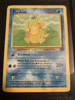 Old Psyduck Pokemon Card