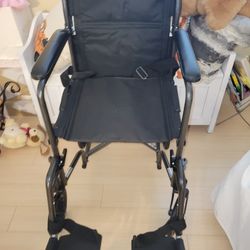 Transport Wheelchair Light Weight Almost New .